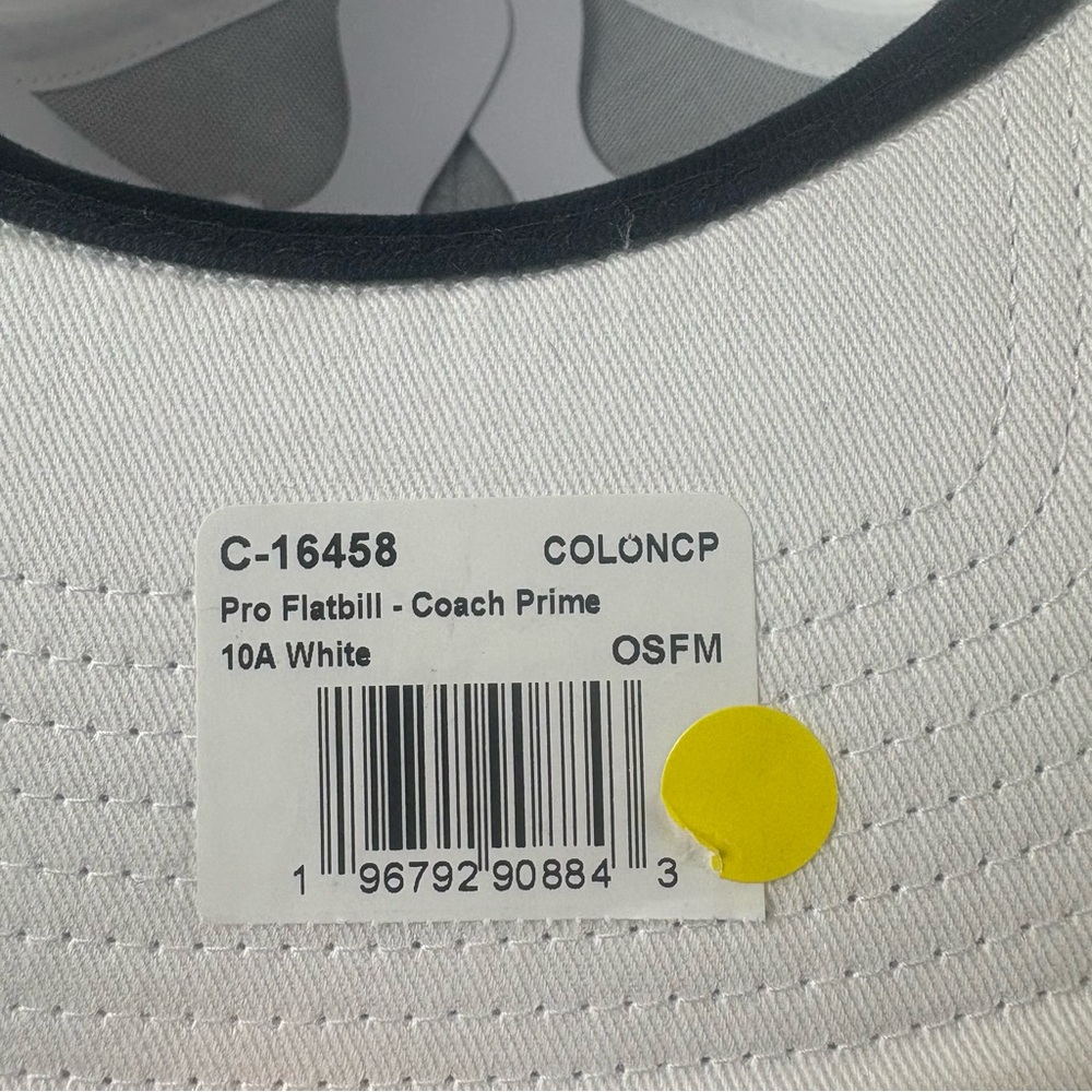 Nike Pro Coach Prime Flatbill Snapback Hat White Adjustable Colorado Buffaloes - Picture 8 of 8